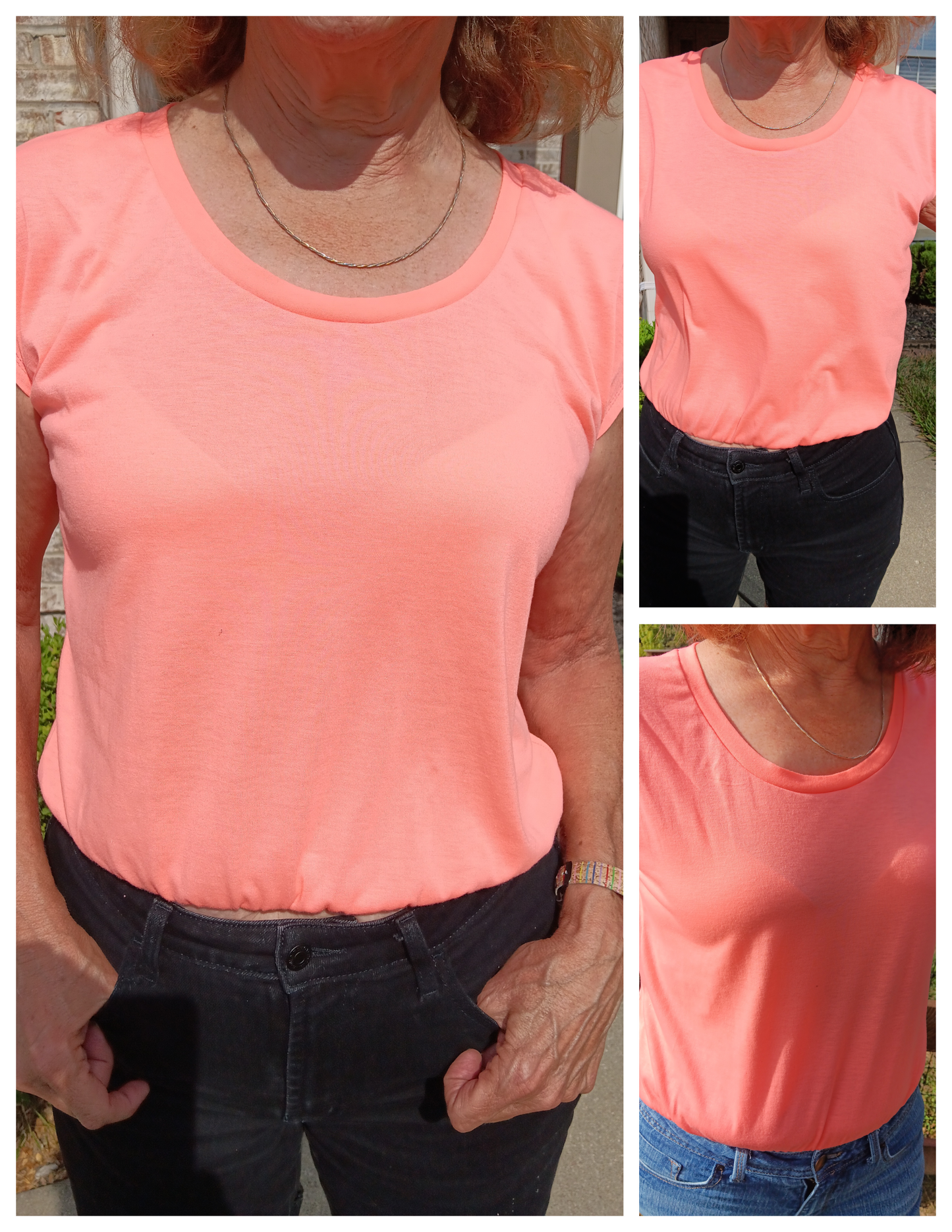 Puff Sleeve Bat Pattern Top